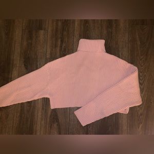 Pink Cropped Sweater